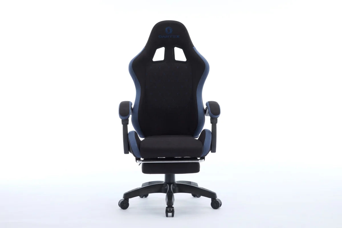 Oartex Model LD035 Fiber Gaming Chair - Black & Blue (Installation not included)