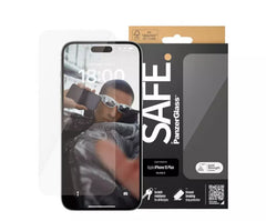 PanzerGlass Screen Protector, Fit for iPhone 15 Plus, Clear