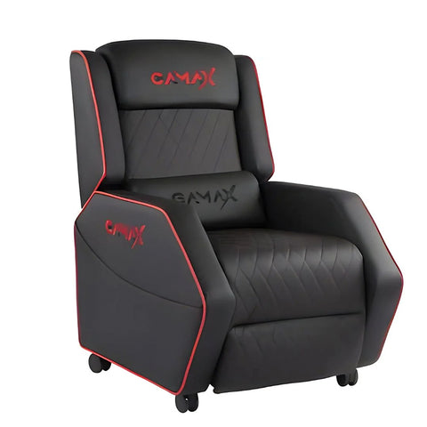 Gamax Gaming Sofa XL Black & Red Recliner (Assembly not included)