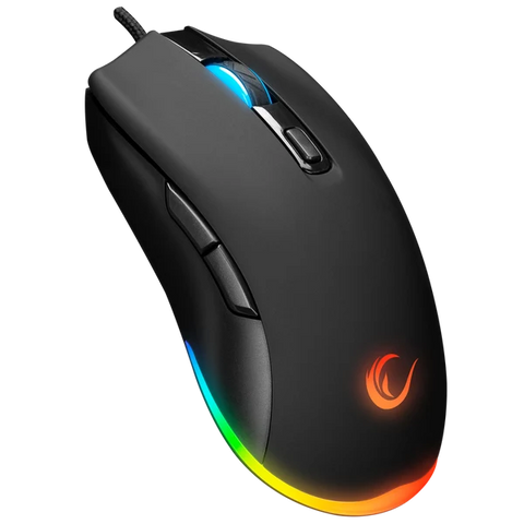 Rampage FORTUNA KM-RX7 Keyboard and Mouse Combo - US Layout USB 6400 DPI - Black