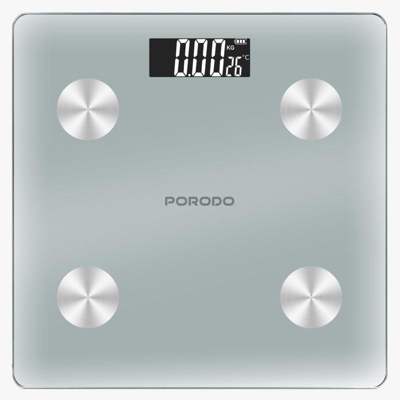 Porodo Lifestyle Gravis Smart Body Fat and BMI Scale with Digital Display