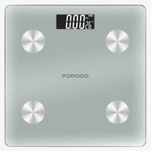 Porodo Lifestyle Gravis Smart Body Fat and BMI Scale with Digital Display