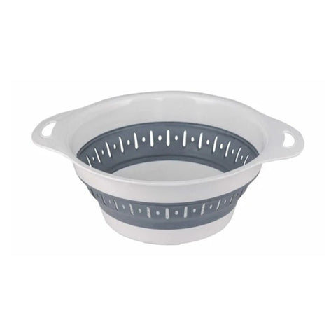 Plast Art Foldable Round Strainer with 2 Handles - 30 x 10 cm