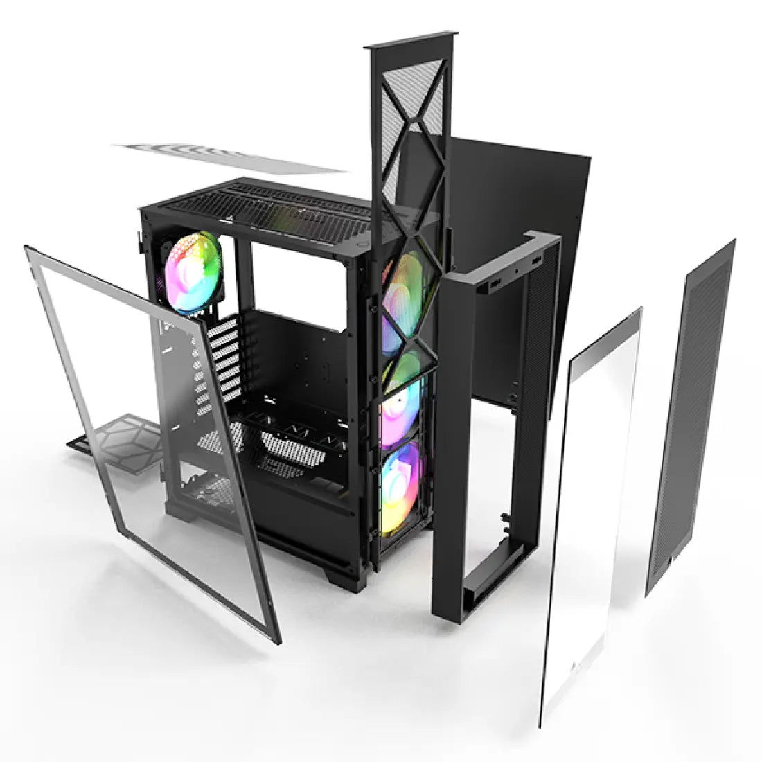 تجميعة كمبيوتر ألعاب قيمنق (Ryzen 7 7800X3D, RTX 5060 Ti 16GB) – رام 16 جيجابايت DDR5، هارد 1 تيرا بايت NVMe، مع نظام Windows 11 Pro