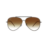 Ray-Ban Aviator Reverse RBR0101S 004/CB 59-11 Gun metal Sunglasses - Size 59 mm