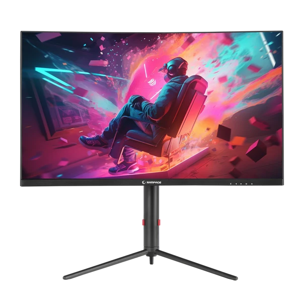Rampage PRIME PR27R165QC 27-Inch Curved Gaming Monitor 165Hz 1ms QHD 2K VA FreeSync - Black