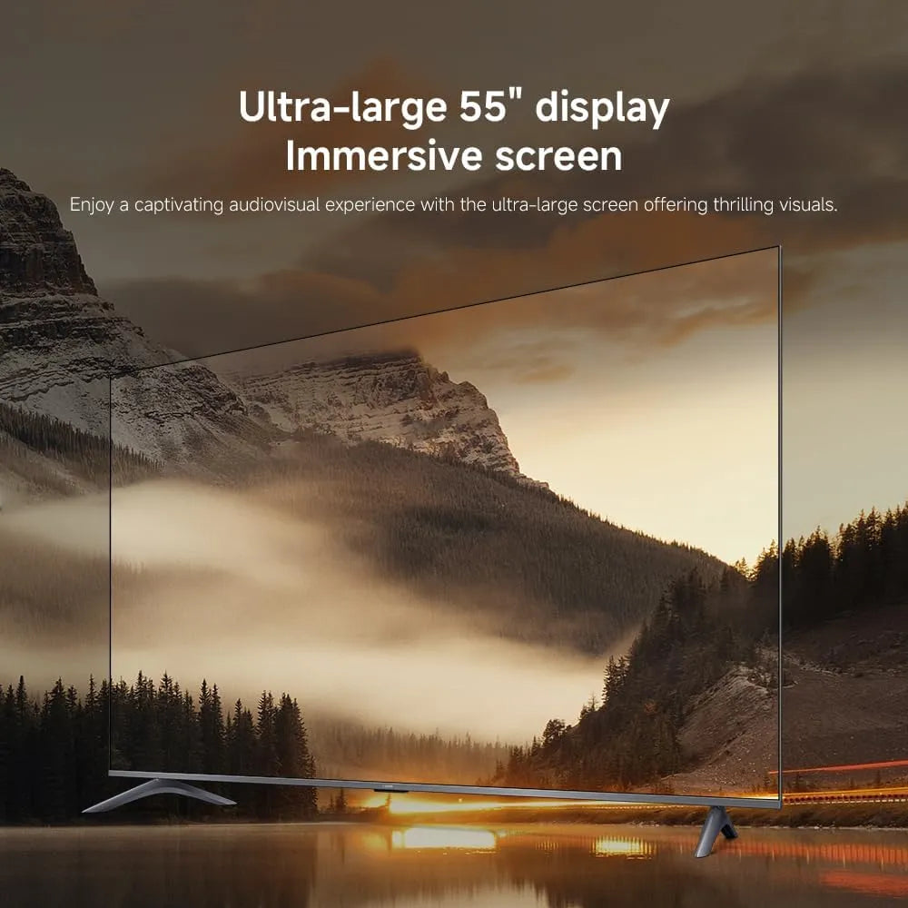 تلفزيون شاومي ايه برو 55 بوصة 2026 | تلفزيون جوجل | شاشة QLED بدقة 4K | صوت دولبي، DTS-X، وDTS Virtual:X