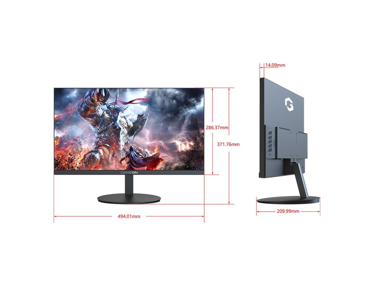 GameOn GO22FHD75VA 21.45" Flat Gaming Monitor, FHD, 75 Hz, VA , Fixed Stand - Level Up