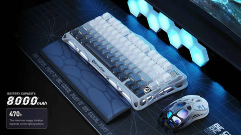 جرافاستار لوحة مفاتيح الألعاب الميكانيكية ميركوري كي 1 اللاسلكية 75%