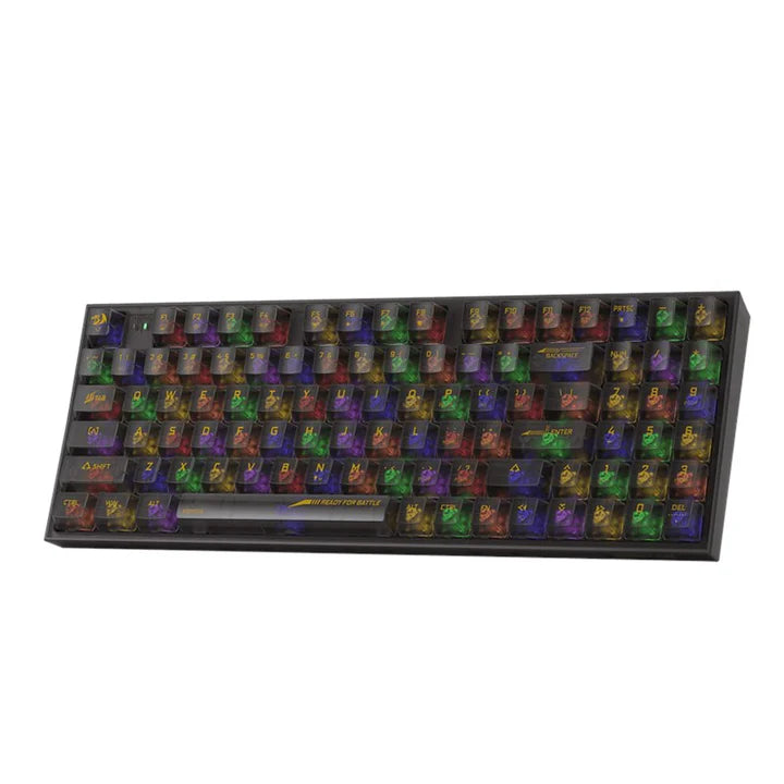 ريدراجون K658، آيرليا برو SE بنسبة 90%، لوحة مفاتيح ألعاب ميكانيكية شفافة بالكامل، RGB لاسلكية بثلاثة أوضاع
