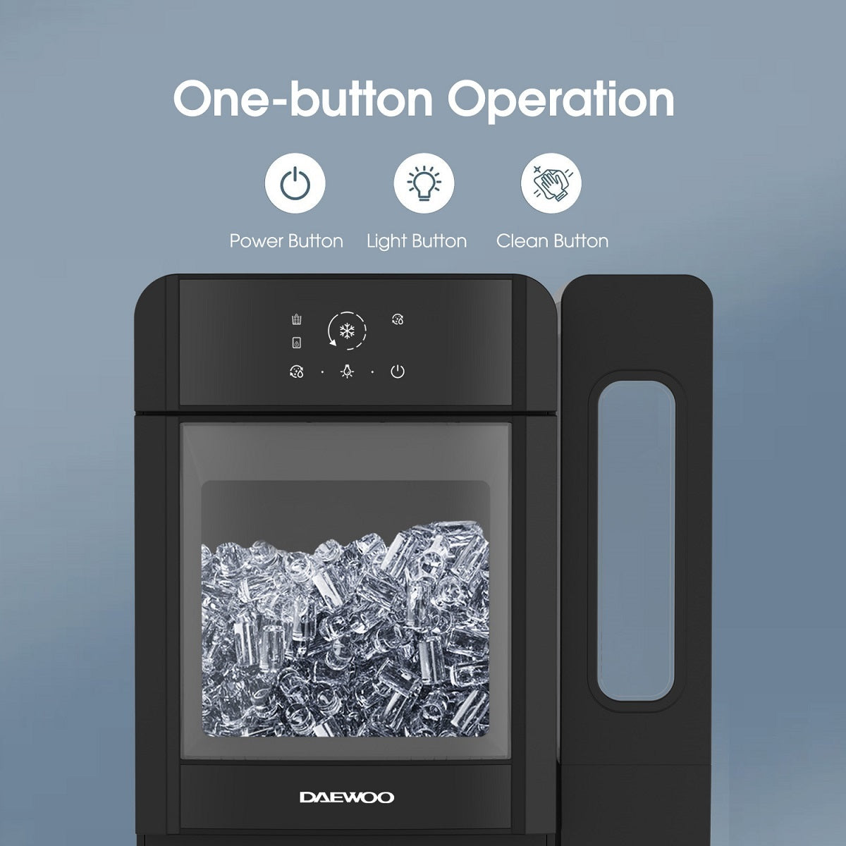 Daewoo Nugget Ice Maker 165W with 3.4L Water Tank, Black - DIM1505