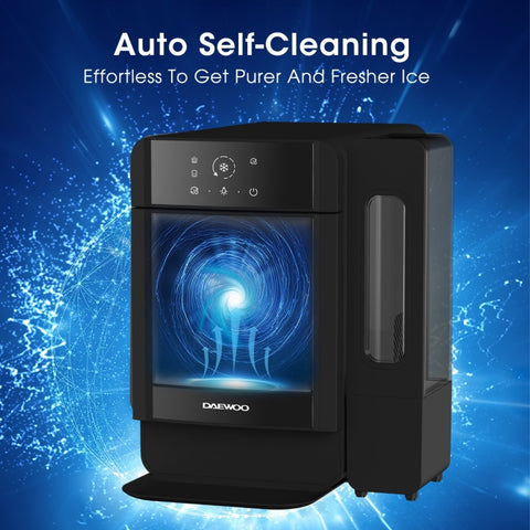 Daewoo Nugget Ice Maker 165W with 3.4L Water Tank, Black - DIM1505