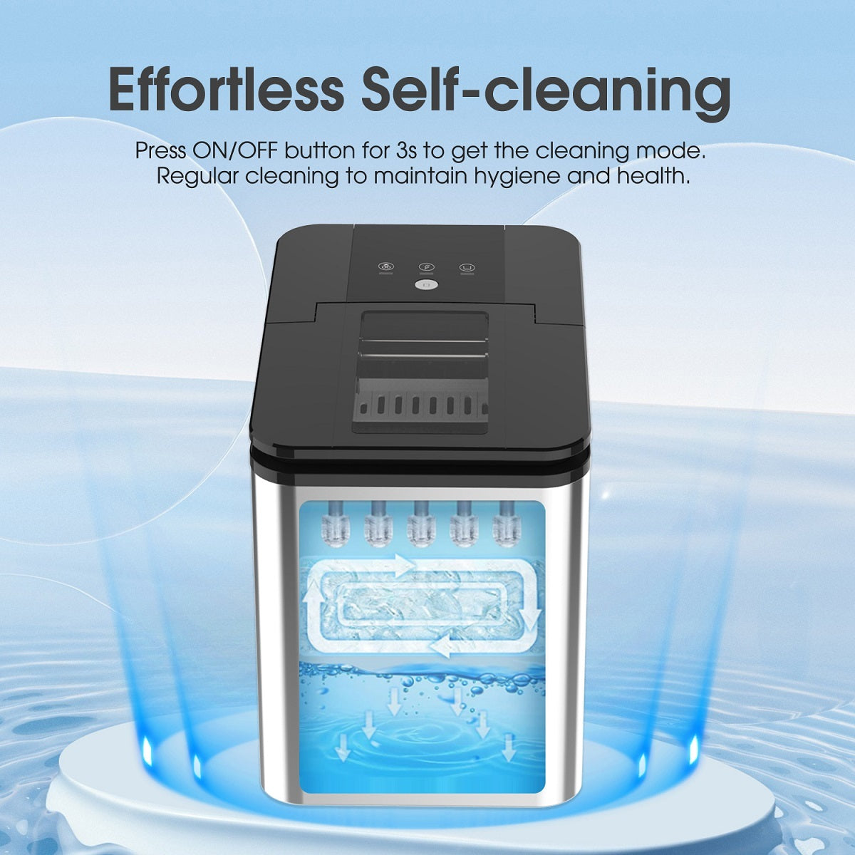 Daewoo Bullet Ice Maker 100W, 1.8L Water Tank - DIM202S