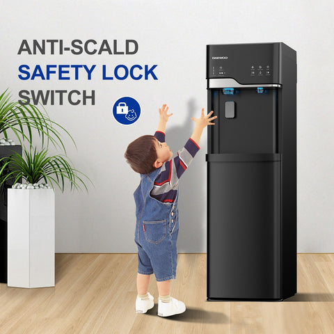 Daewoo Water Dispenser with Bullet Ice Maker 540W, Black - DWD7629