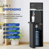 Daewoo Water Dispenser with Bullet Ice Maker 540W, Black - DWD7629