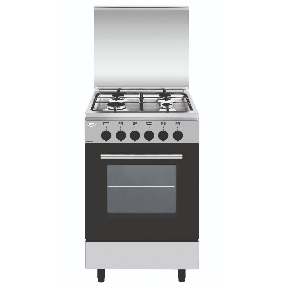 Flamegas Gas Cooker 55x40, 4 Burners, Stainless Steel