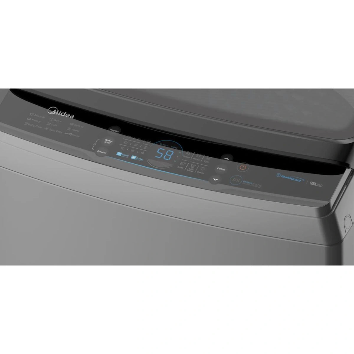 ميديا غسالة تحميل علوي سعة ١٥ كجم – رمادي