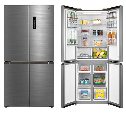 Midea Refrigerator 632L / 22.3 CFT 4D Inverter Silver