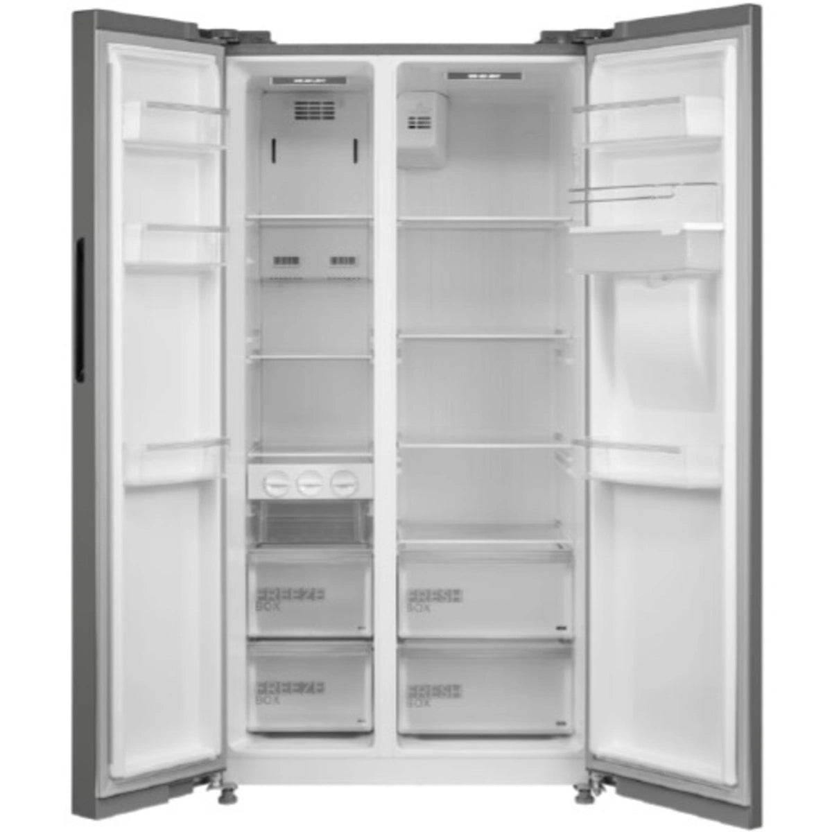 ميديا ثلاجة سايد باي سايد ٧٣٥ لتر، ٢٥.٩ قدم³ - ستانلس ستيل