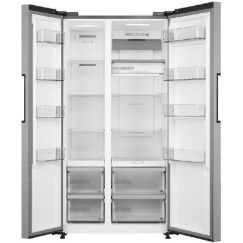 ميديا ثلاجة سايد باي سايد ٧٩١ لتر، ٢٧.٩ قدم³ - برو ستيل