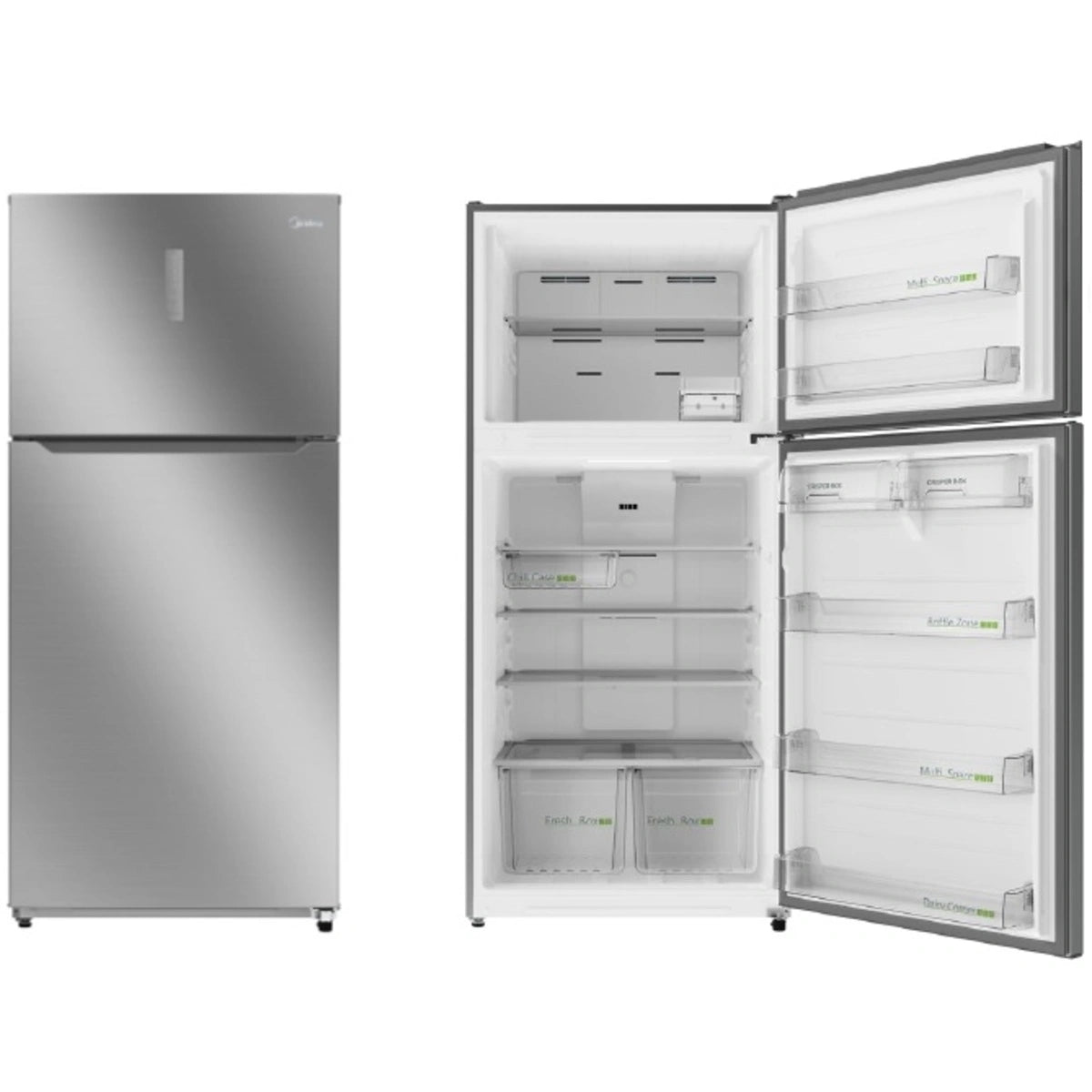 Midea Top Mount Freezer Refrigerator Net Capacity 651 Liters - silver