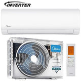 Midea, Wi-Fi Split Air Conditioner Inverter, 1.5 Ton, 18,000 BTU, Hot/Cold, R410A, Inverter Compressor