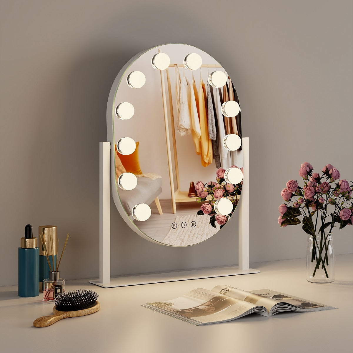 Orca Hollywood Style Mirror with LED Bulb (OR-DP330-B)