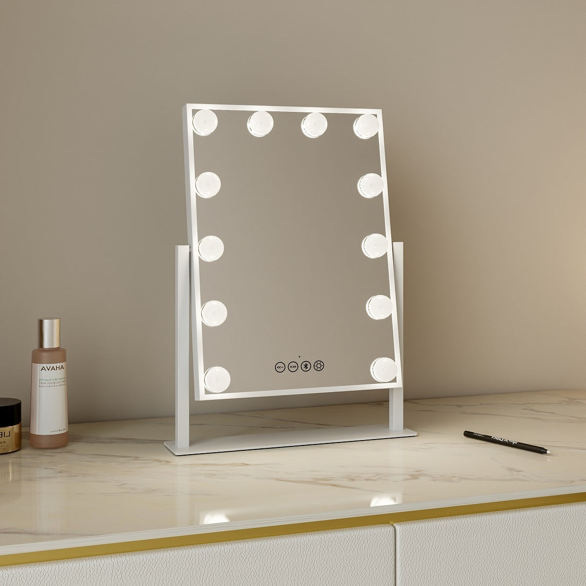 Orca Hollywood Style Mirror with Bluetooth and LED Light (OR-DP330X-BT)