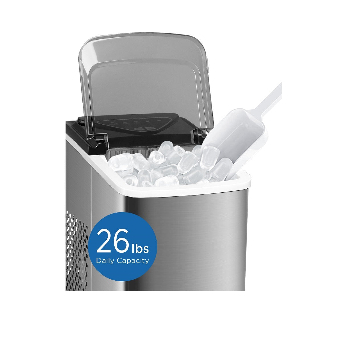 Orca Ice Maker 12KG Capacity - Stainless Steel