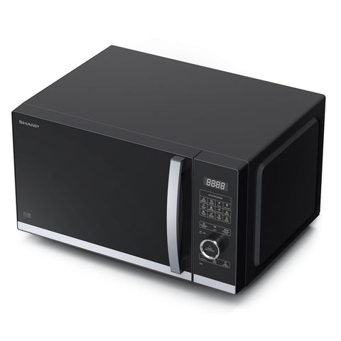 Sharp, Flatbed Grill Microwave Oven 25L - Black