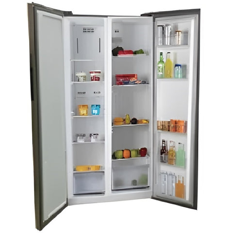 Skyworth Refrigerator GR 450L / NET 249L Side-by-Side Silver No Frost