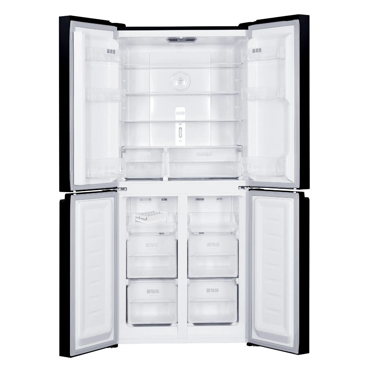 شارب ثلاجة فرنش دور سعة ٤٠١ لتر- إينوكس