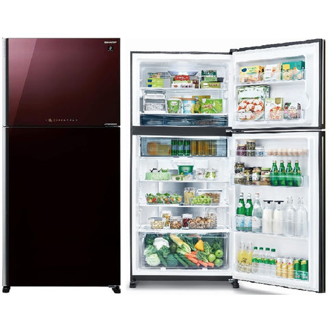 Sharp Refrigerator 820L / 28.9 CFT Double Door Red Gradient