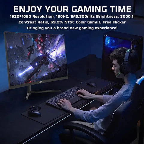 Twisted Minds, 27'‘ Curve, FHD 180Hz, VA, 0.5ms, HDMI2.0, HDR Gaming Monitor