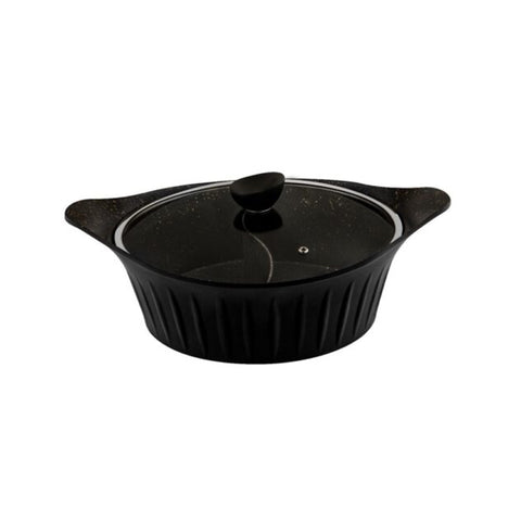 Tashan Granite Divided Casserole - 32 cm - Black