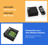 غوبيتا Y100C، قفل خزانة ذكي بالبطاقة للأدراج والخزائن الخشبية، وصول مخفي بالبطاقة – أسود