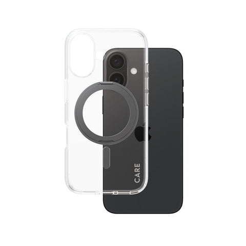 CARE by PanzerGlass® Case Feature Black Kickstand & MagSafe iPhone 16