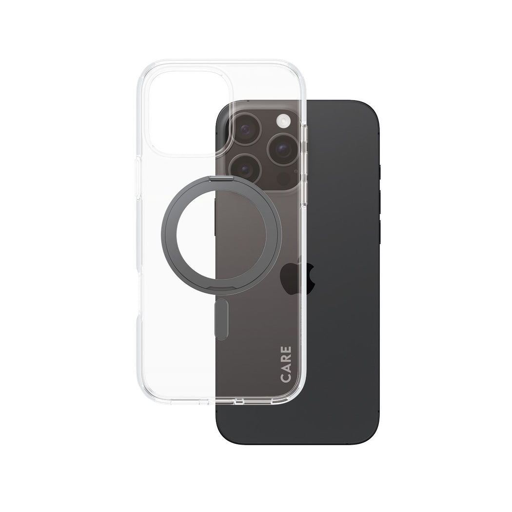 CARE by PanzerGlass® Case Feature Black Kickstand & MagSafe iPhone 16 Pro Max