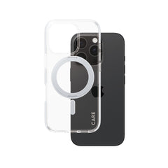 CARE by PanzerGlass® Case Feature Silver Kickstand & MagSafe iPhone 16 Pro