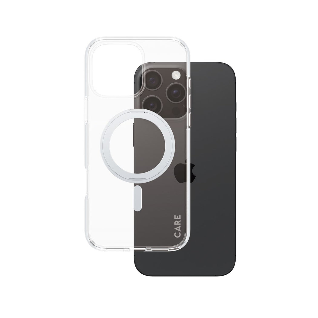 CARE by PanzerGlass® Case Feature Silver Kickstand & MagSafe iPhone 16 Pro Max