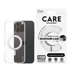CARE by PanzerGlass® Case Feature Silver Kickstand & MagSafe iPhone 16 Pro Max
