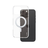 جراب CARE by PanzerGlass® مزود بحامل فضي وغطاء MagSafe لهاتف iPhone 16 Pro Max