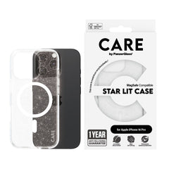 CARE by PanzerGlass® Case Flagship Star Lit w. White MagSafe iPhone 16 Pro