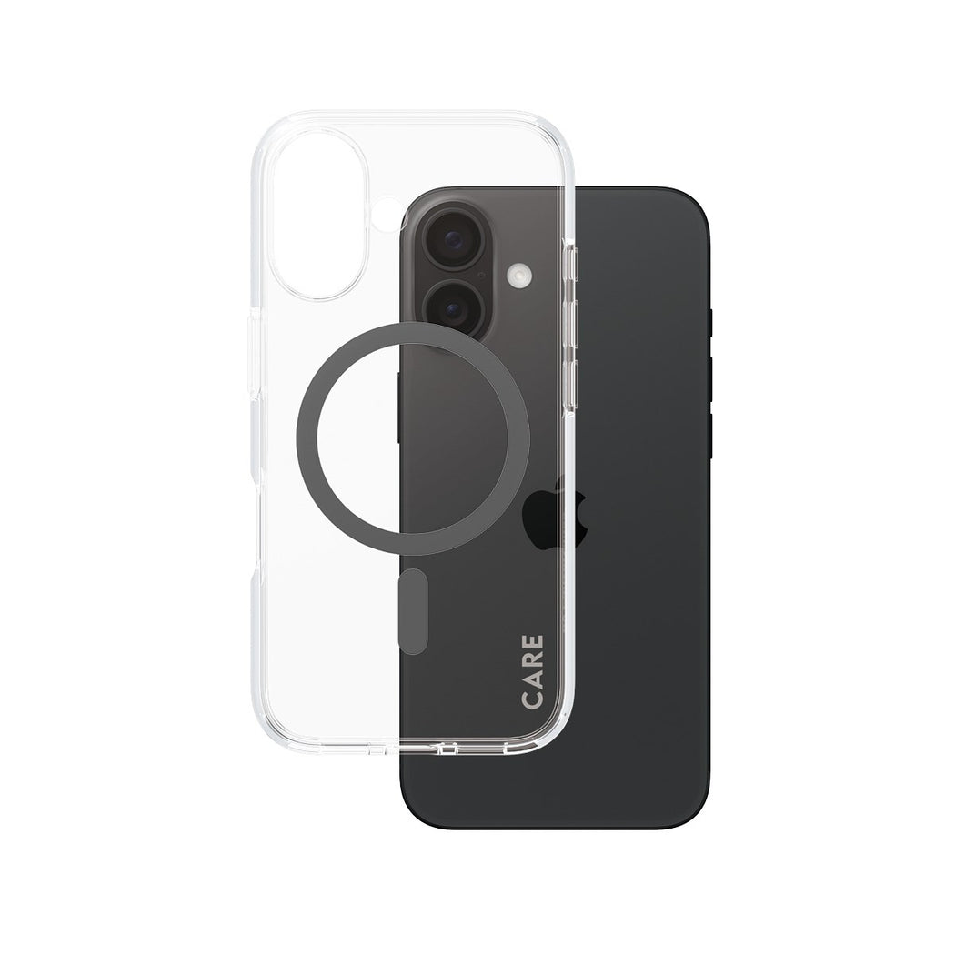 CARE by PanzerGlass® Case Flagship Black MagSafe iPhone 16