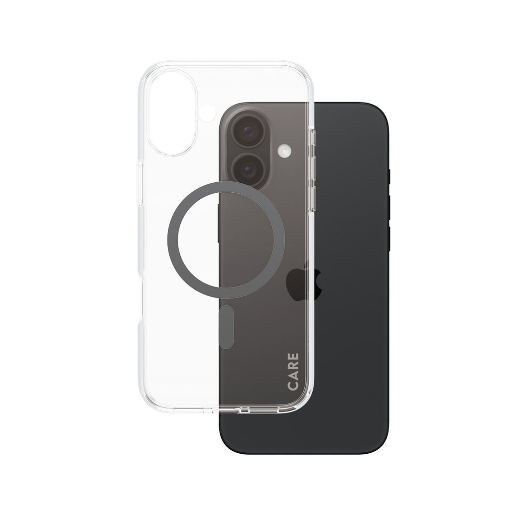 CARE by PanzerGlass® Case Flagship Black MagSafe iPhone 16 Plus