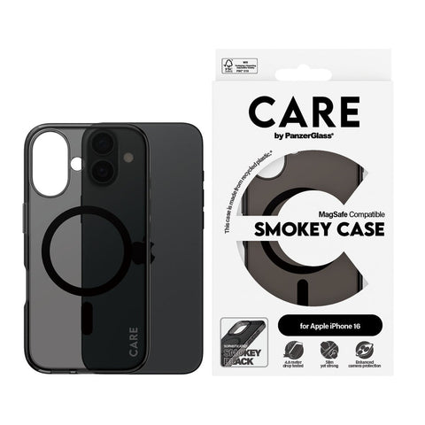 غطاء CARE by PanzerGlass® الرائد Smokey مع MagSafe لهاتف iPhone 16