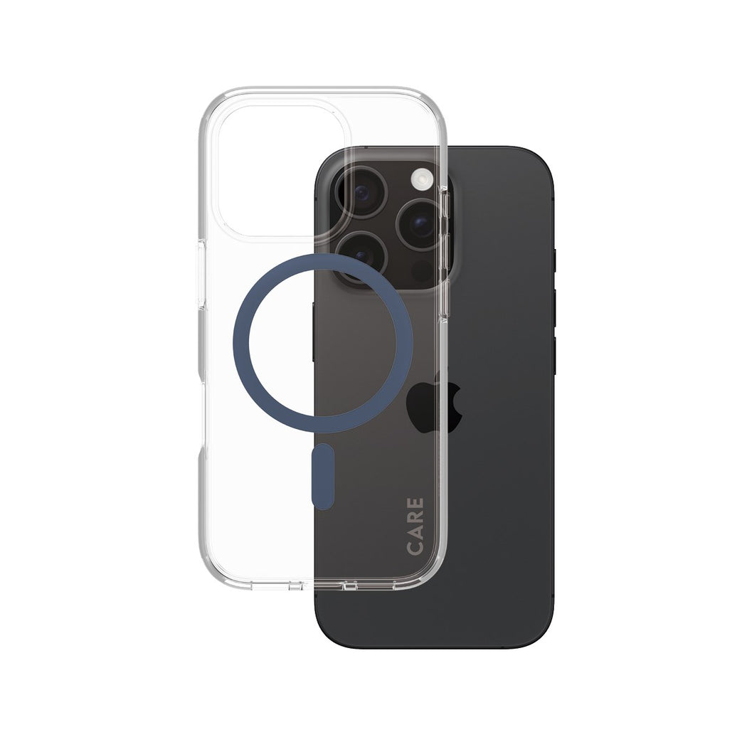 CARE by PanzerGlass® Case Flagship Blue MagSafe iPhone 16 Pro