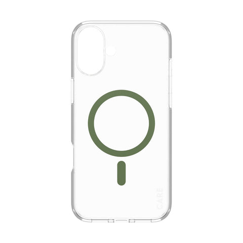 جراب CARE by PanzerGlass® الرائد باللون الأخضر MagSafe لهاتف iPhone 16 Plus