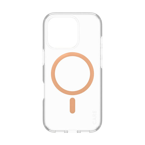 PanzerGlass® 1374, Case Flagship MagSafe iPhone 16 Pro - Peachy