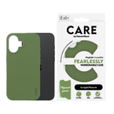 جراب CARE by PanzerGlass® الأنيق باللون الأخضر MagSafe لهاتف iPhone 16